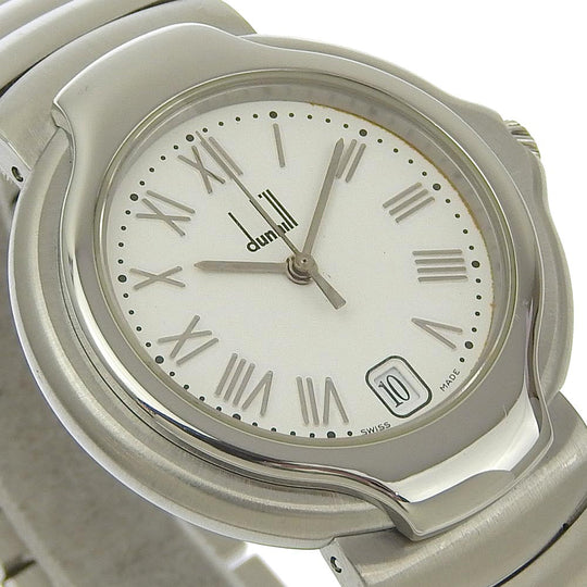 Dunhill Watches Quartz 8001 Stainless Steel Silver Millennium White dial mens Used Authentic