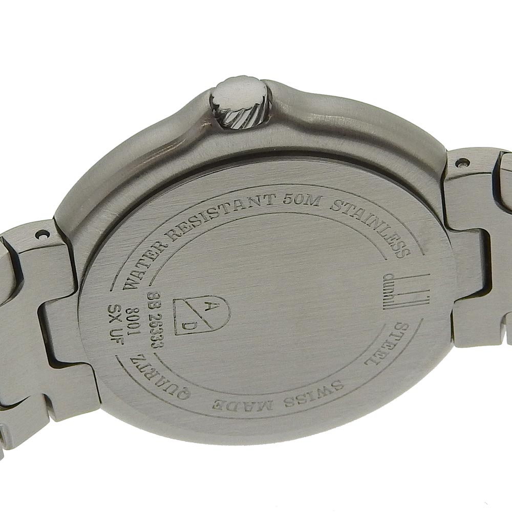 Dunhill Watches Quartz 8001 Stainless Steel Silver Millennium White dial mens Used Authentic