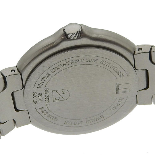 Dunhill Watches Quartz 8001 Stainless Steel Silver Millennium White dial mens Used Authentic