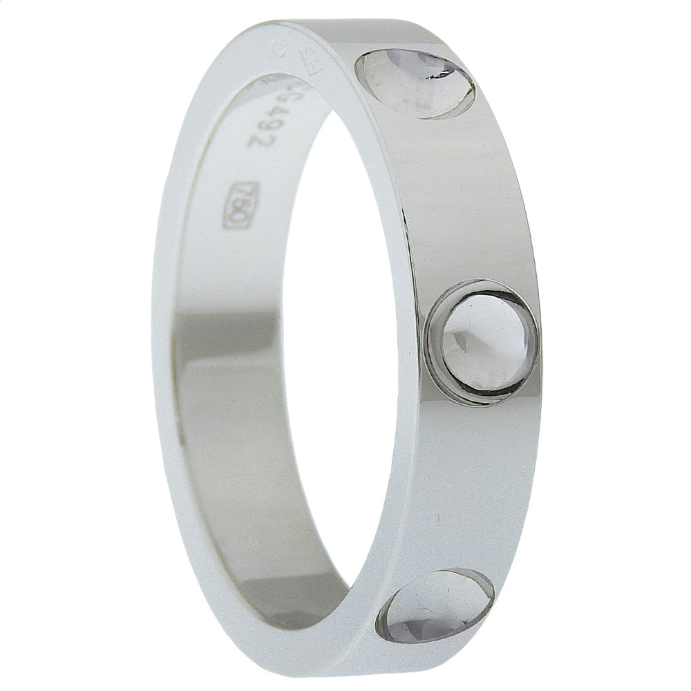 LOUIS VUITTON Ring K18 white gold Silver Petite Berg en Preinte mens 63 Used Authentic