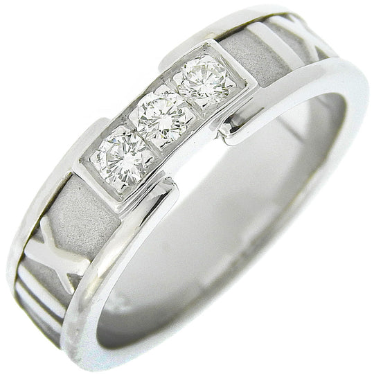 TIFFANY&Co. Ring K18 White Gold, Diamond WG Fine jewelry Atlas Women Used Authentic