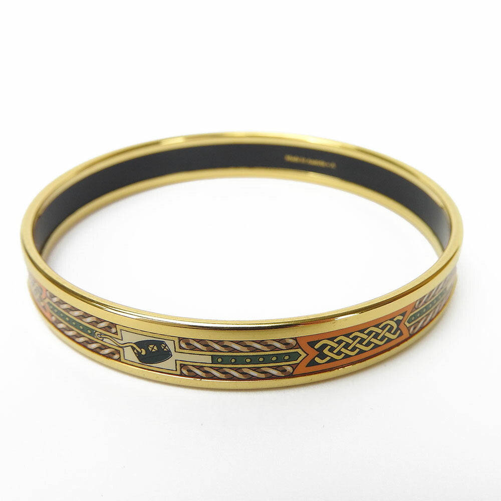 HERMES Bangle Gold Plated gold Enamel Gold Plated