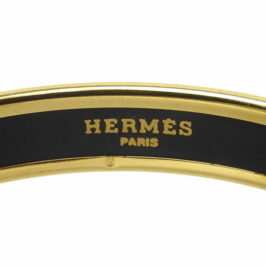 HERMES Bangle Gold Plated gold Enamel Gold Plated