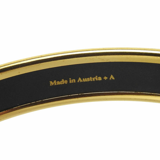 HERMES Bangle Gold Plated gold Enamel Gold Plated