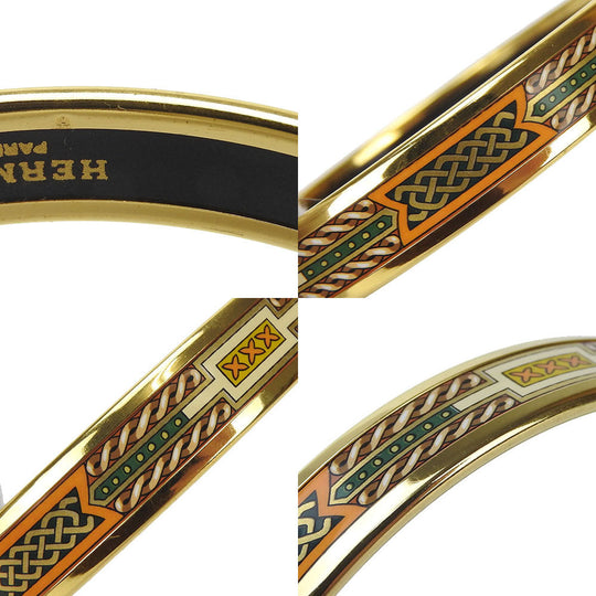 HERMES Bangle Gold Plated gold Enamel Gold Plated