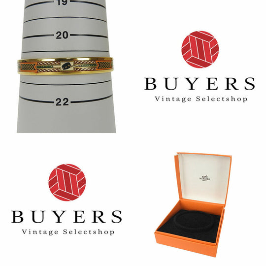 HERMES Bangle Gold Plated gold Enamel Gold Plated