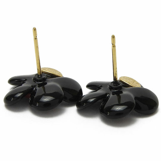 CHANEL Pierce plastic black