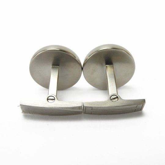 HERMES cuffs metal Silver