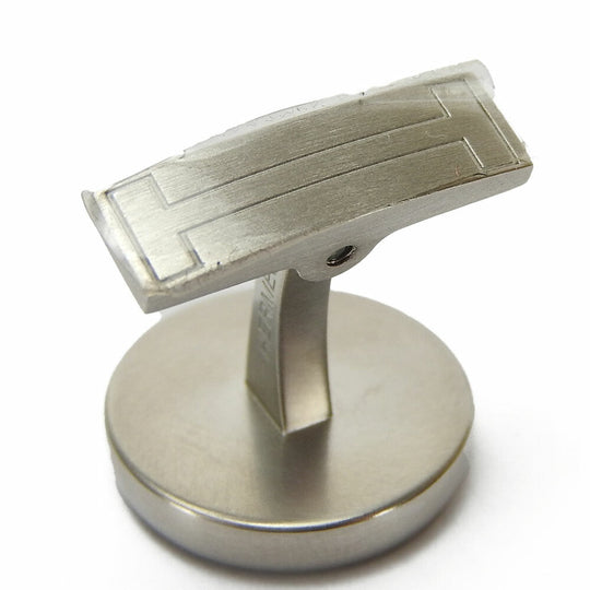 HERMES cuffs metal Silver