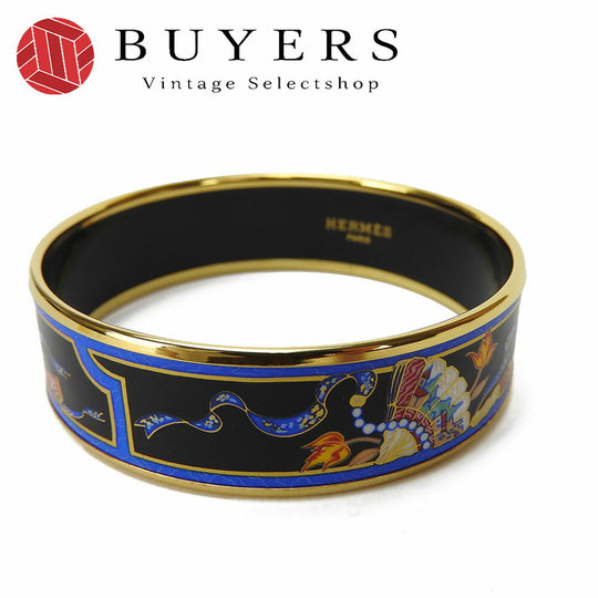 HERMES Bangle Gold Plated gold Enamel Gold Plated