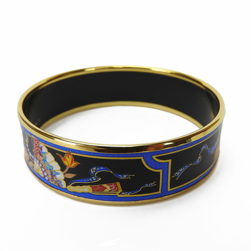 HERMES Bangle Gold Plated gold Enamel Gold Plated