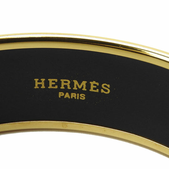 HERMES Bangle Gold Plated gold Enamel Gold Plated