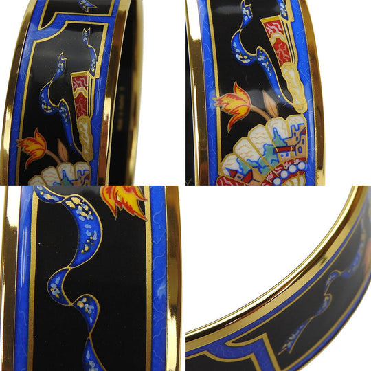 HERMES Bangle Gold Plated gold Enamel Gold Plated