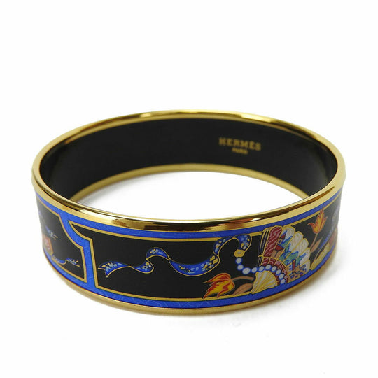 HERMES Bangle Gold Plated gold Enamel Gold Plated