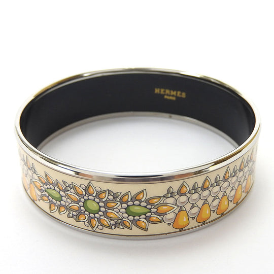 HERMES Bangle metal Silver Emilel GM
