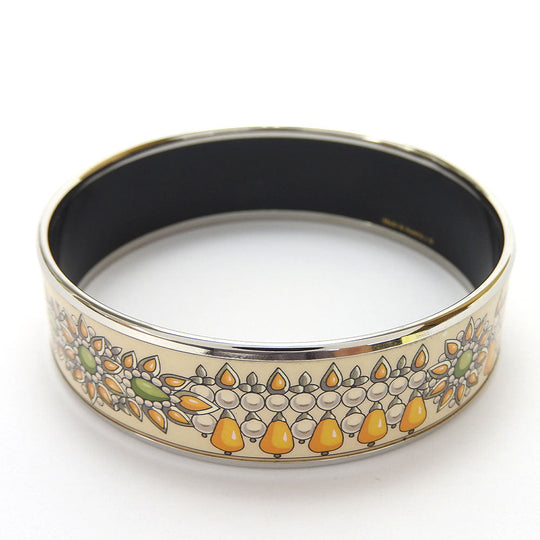HERMES Bangle metal Silver Emilel GM