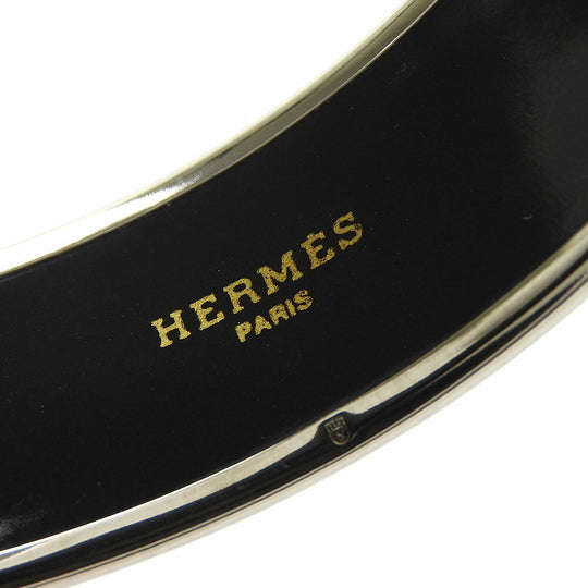 HERMES Bangle metal Silver Emilel GM