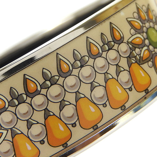 HERMES Bangle metal Silver Emilel GM