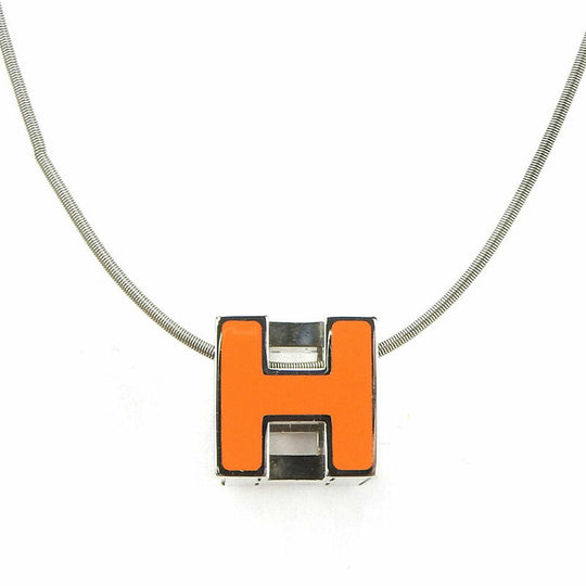 HERMES Necklace metal Silver