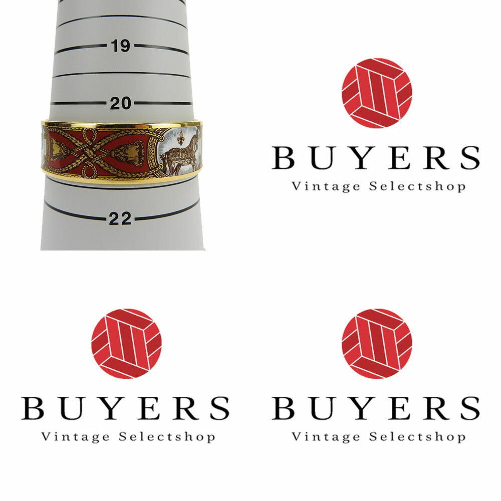 HERMES Bangle metal Red