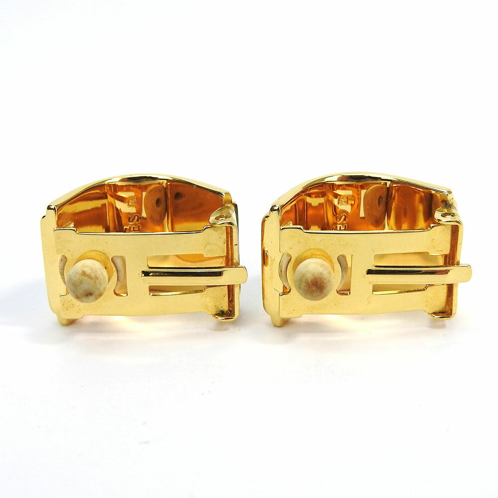 HERMES Earring metal gold Emile