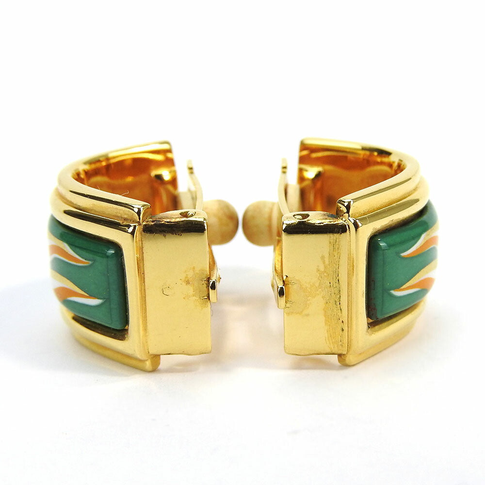 HERMES Earring metal gold Emile