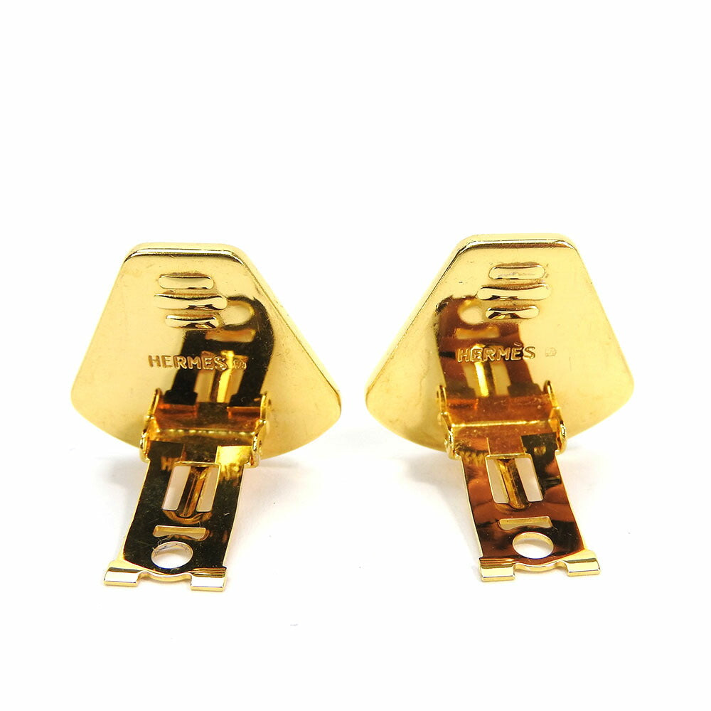 HERMES Earring metal gold Emile