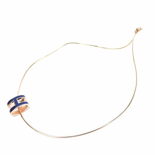 HERMES Necklace Silver925 Pink gold Pop ash