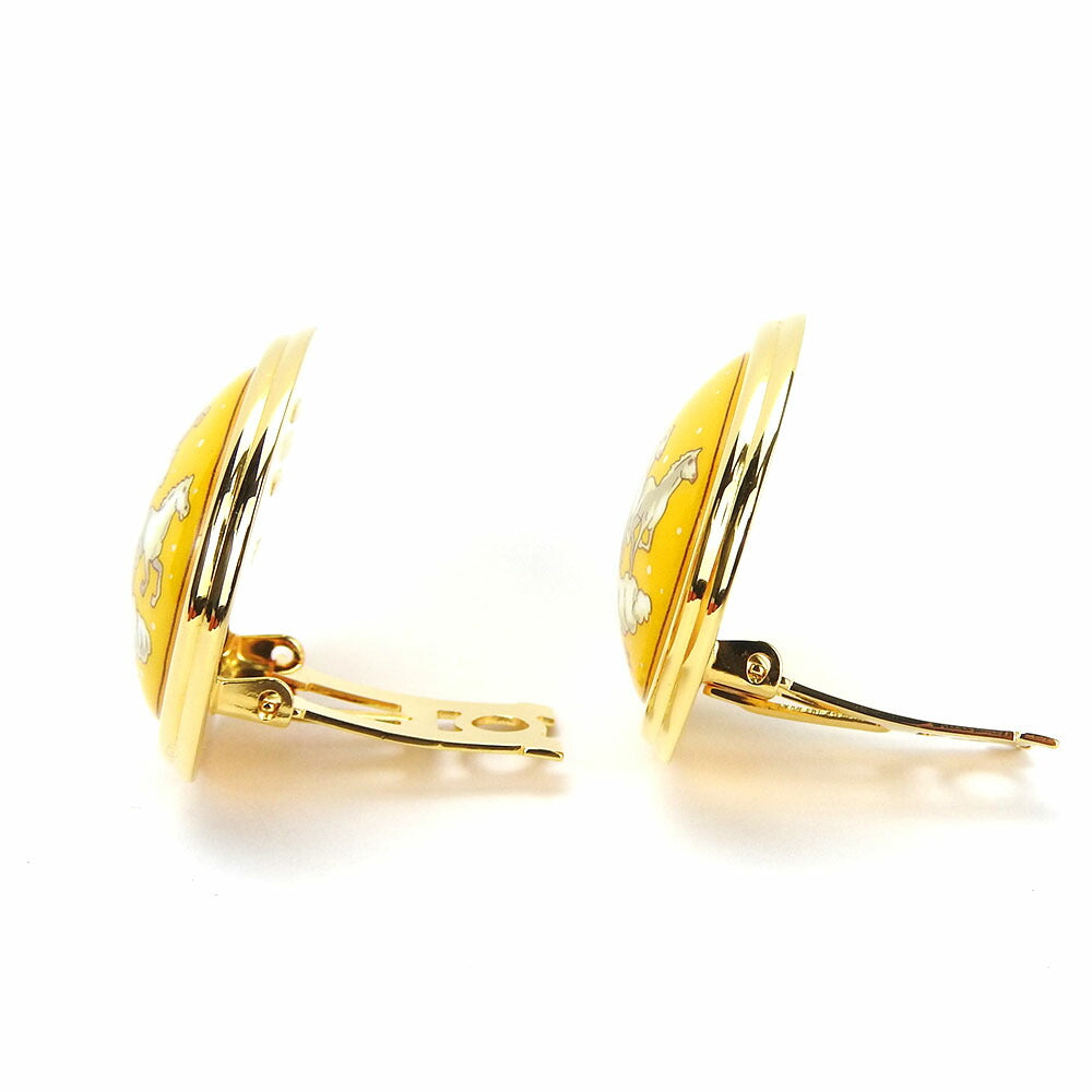 HERMES Earring metal gold Emile