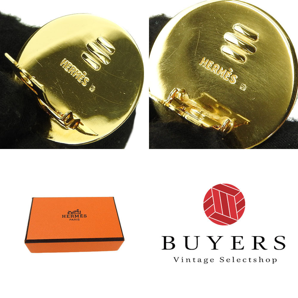 HERMES Earring metal gold Emile