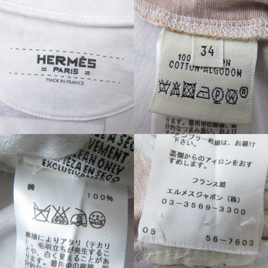 HERMES Cut cotton white 34