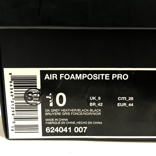 NIKE sneakers 624041-007 Synthetic resin gray Side logo Air Form Post Pro mens UK:9 Used Authentic