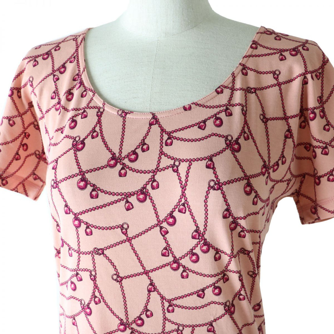 HERMES Cut cotton pink Tresor de Medor 40