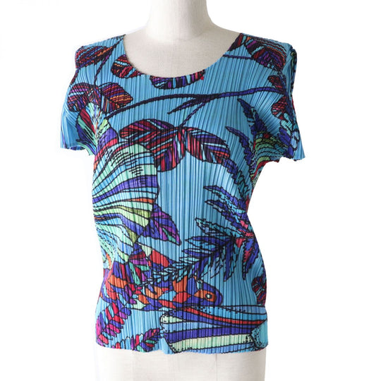 PLEATS PLEASE Cut polyester multicolor <br>Tropical Pattern 4
