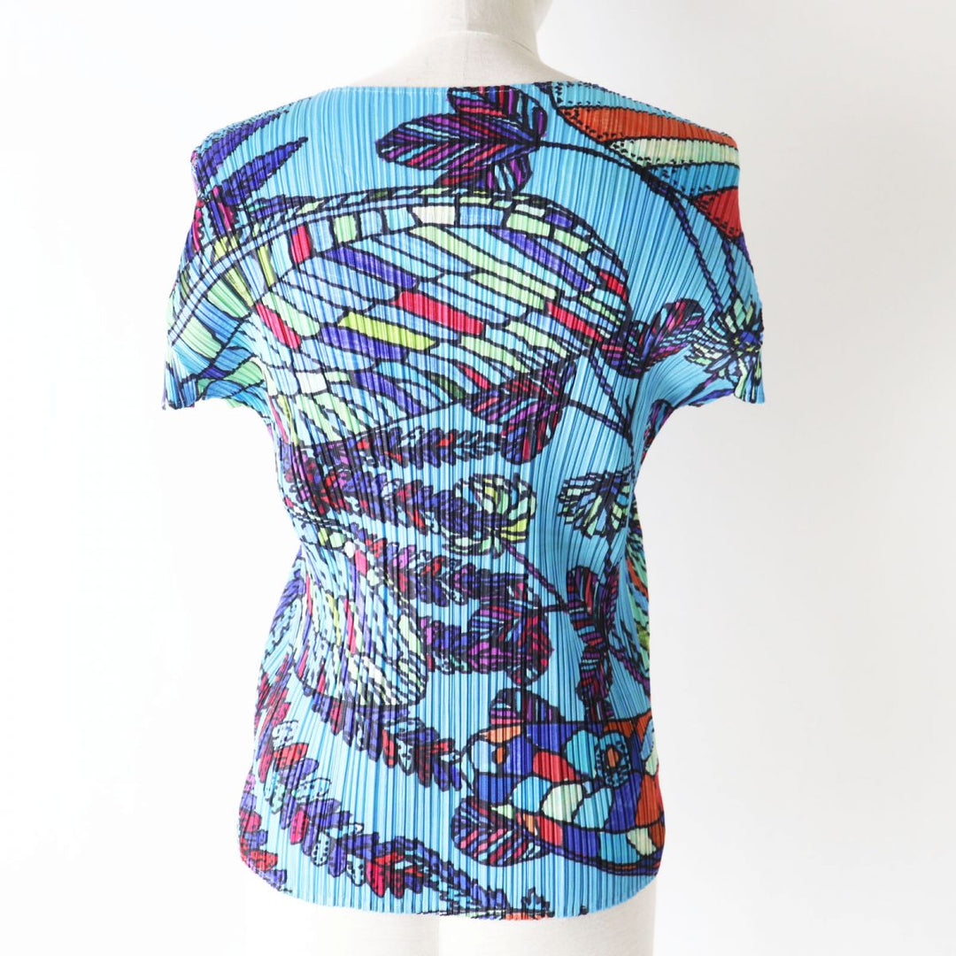 PLEATS PLEASE Cut polyester multicolor <br>Tropical Pattern 4