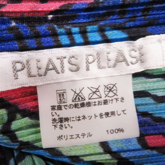 PLEATS PLEASE Cut polyester multicolor <br>Tropical Pattern 4