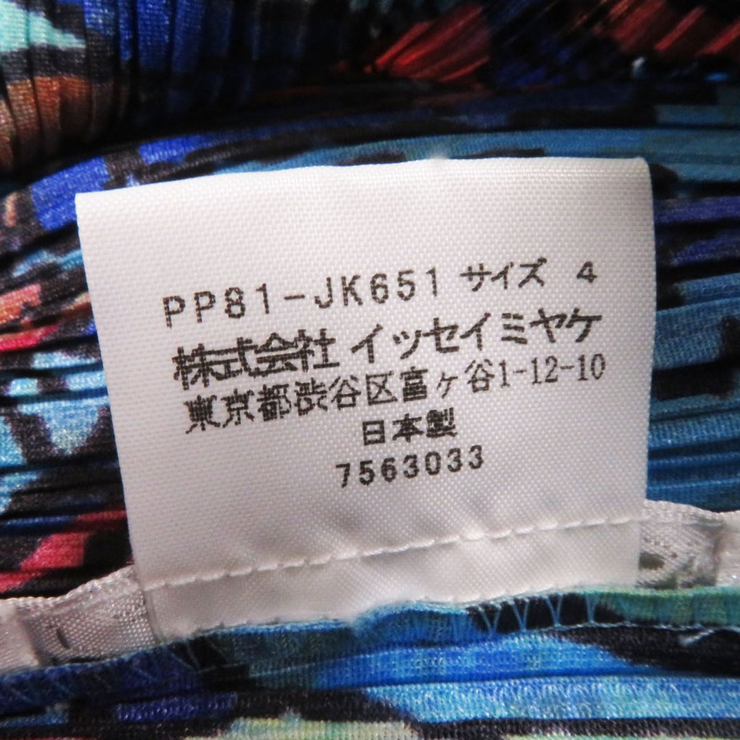 PLEATS PLEASE Cut polyester multicolor <br>Tropical Pattern 4