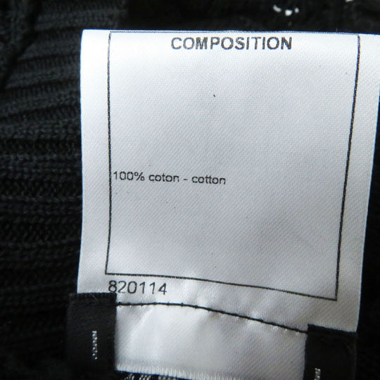 CHANEL knit cotton black 34