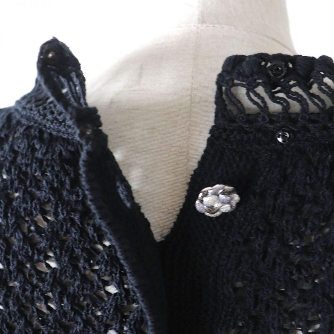 CHANEL one piece cotton black 34