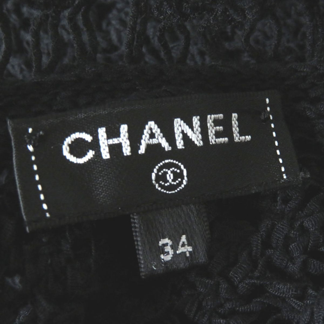 CHANEL one piece cotton black 34