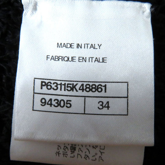 CHANEL one piece cotton black 34