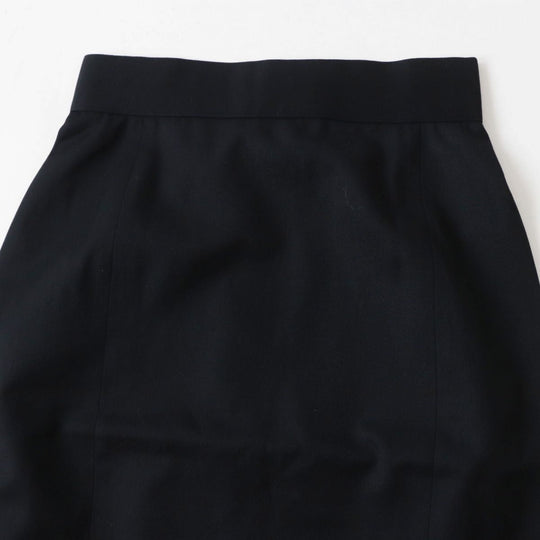 CHANEL skirt wool black 34