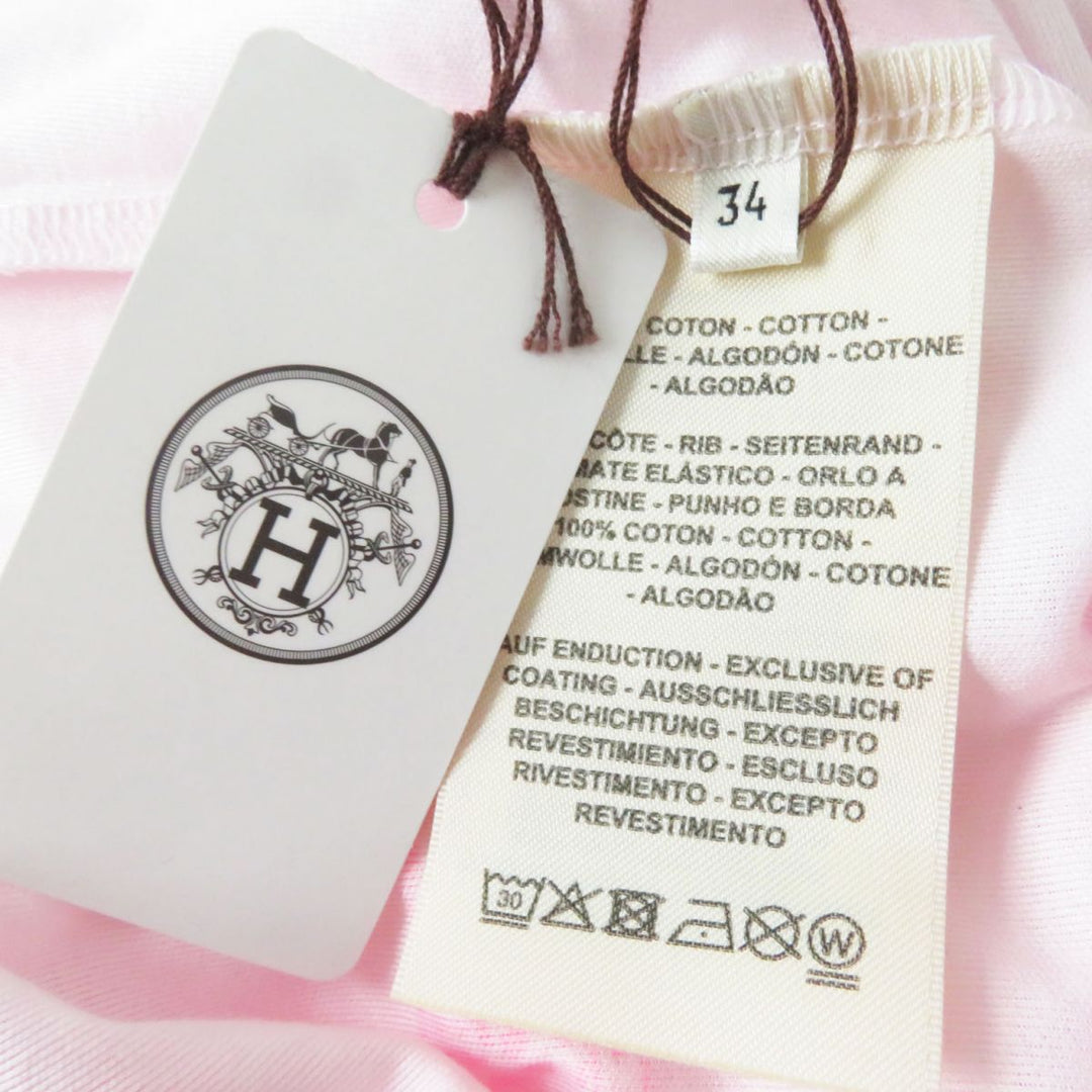 HERMES Cut cotton Baby pink Jungle love 34