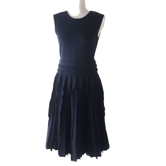 FOXEY dress acetate Dark navy 38
