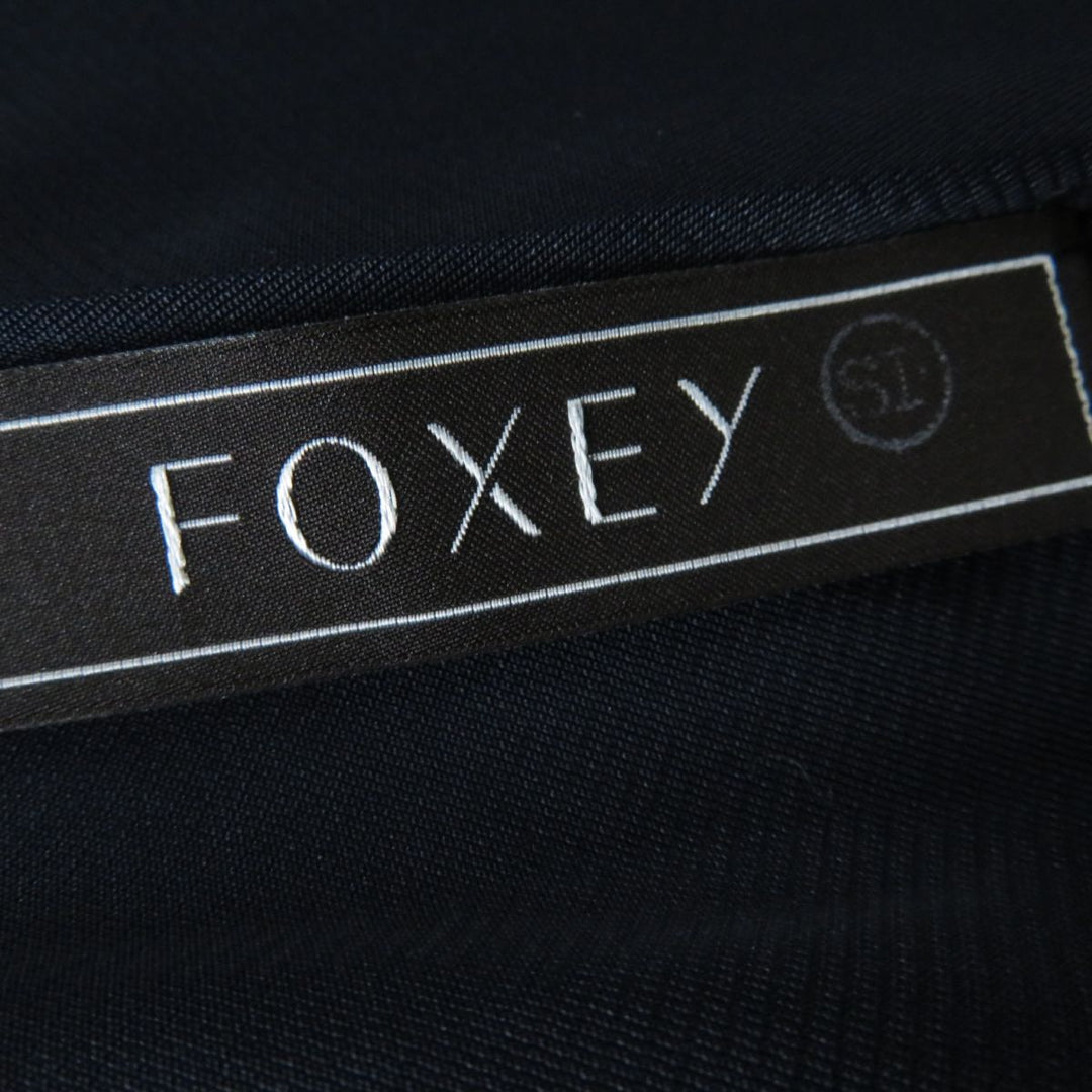 FOXEY dress acetate Dark navy 38