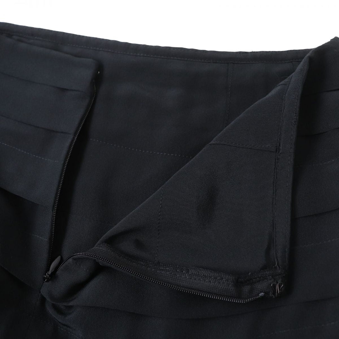 CHANEL skirt silk black 34