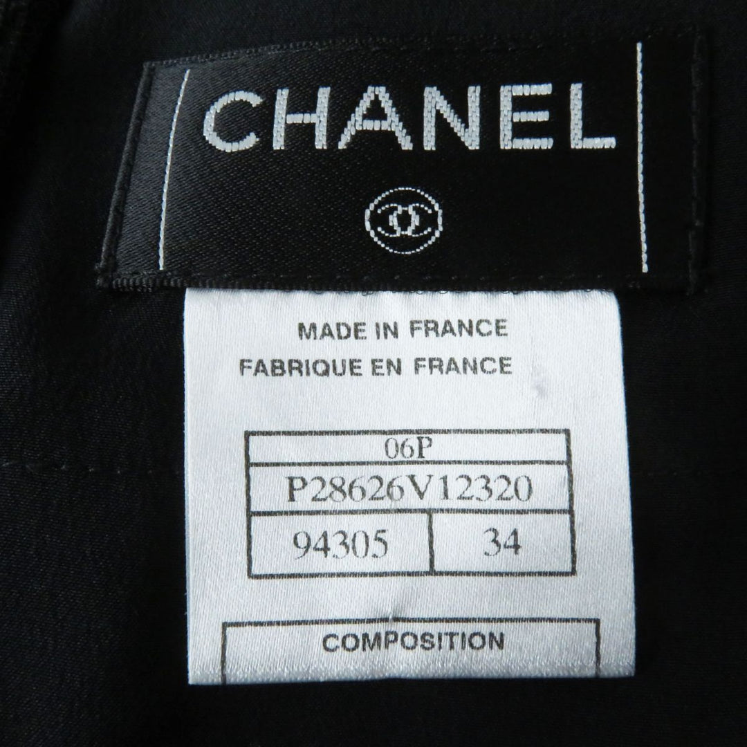 CHANEL skirt silk black 34