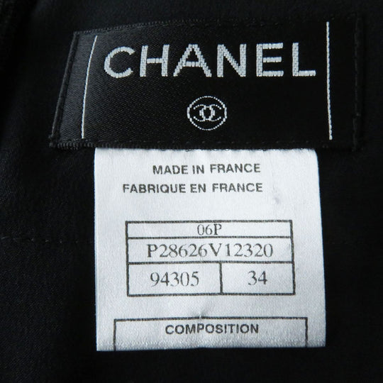 CHANEL skirt silk black 34