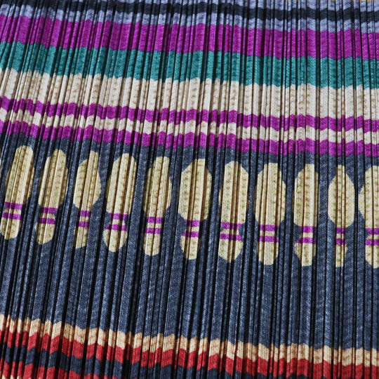 PLEATS PLEASE tops polyester Multi-Bowling Pattern 3
