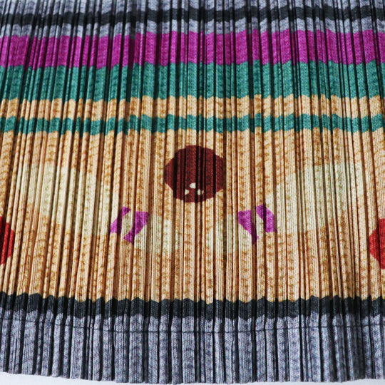 PLEATS PLEASE tops polyester Multi-Bowling Pattern 3
